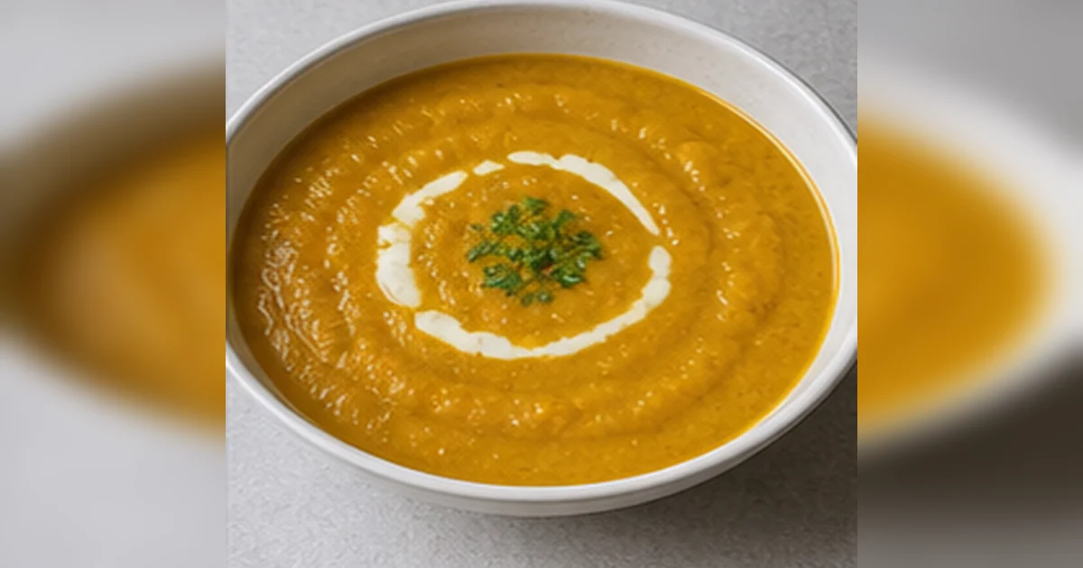 Locro de zapallo servido en una mesa de cocina peruana