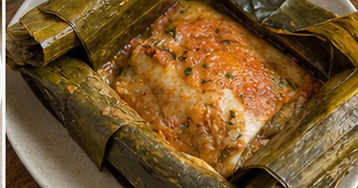 Patarashca de la selva servido en una mesa de cocina casera