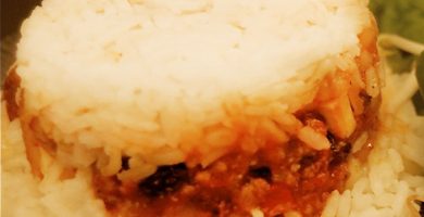 arroz tapado de carne receta peruana