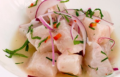Receta de Ceviche de corvina